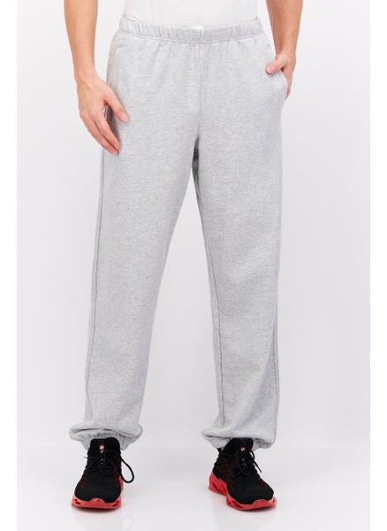 Buy Men Regular Fit Heather Sweatpants, Grey in UAE