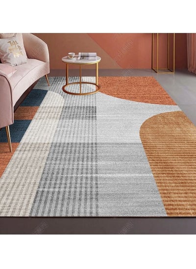 Buy Non Slip Modern Area Rug Floor Carpet Made With High Quality Crystal Velvet Cashmere With Light Luxury Material For Indoor Living Room Dining Room Bedroom With Beautiful Print (Size 120×160CM) in UAE