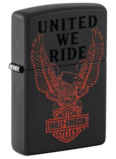 اشتري Zippo 48983 218 Harley Davidson Black Matte Windproof Lighter في الامارات