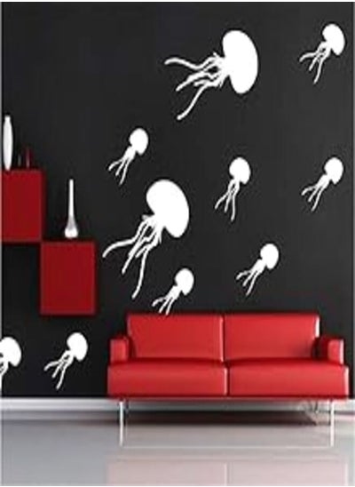 اشتري DIY Underwater World Sea Jellyfish Ocean Art Wall Stickers for Child Room (m363) في مصر