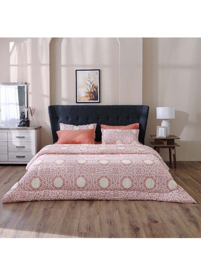 اشتري AW23 Bliss Mandala 6- Piece King Comforter Set 240x260 Cm Rust في الامارات