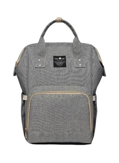 اشتري ORiTi Baby Polyester Elegant Design Diaper Bag With Adjustable Padded Shoulder Straps-Grey/Beige في الامارات