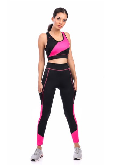 Buy GREENA-PRINTED SPORTS BRA AND LEGGINGS SET in Egypt