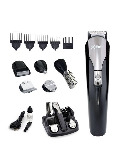 Buy 12 In 1 Rechargeable Grooming Kit Beard Trimmer Full Size Shaver Nose Body Design Trimmer Fast Charging Time 2 Hours Working Time 2 Hours USB Charge in UAE