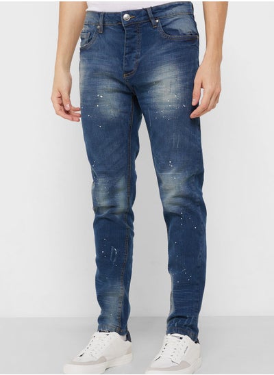 Buy Bravesoul  Blue Denim Skinny Fit Jeans in UAE