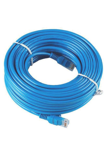 Buy RJ45 CAT6 Ethernet LAN Network Cable Blue,30m in Saudi Arabia