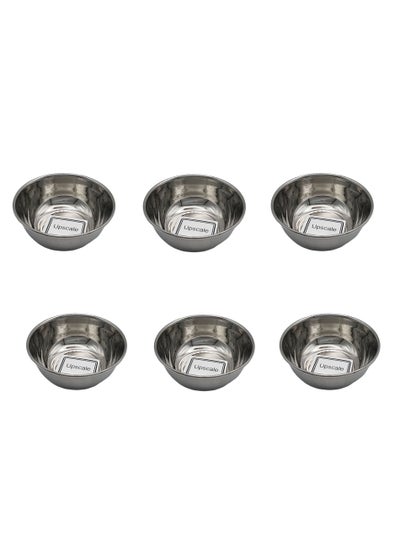 Buy Stainless Steel Small Katori Set of 6 Small Bowls Heavy Gauge Chutney Bowls Mini Bowls for Kitchen Dining Serving with Mirror Finish in UAE