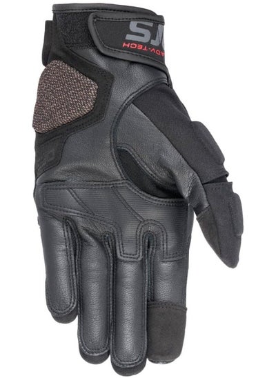 Buy Halo Leather Gloves Short Motorcycle Gloves in UAE