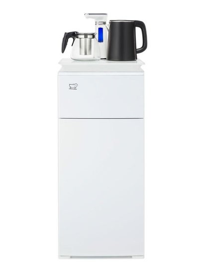 اشتري New Design Household Office Upright Automatic Water Dispenser Tea Bar Machine with Tea Pot and Electric Kettle 1350W YR-1 White في السعودية