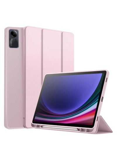 Buy Smart Case For Xiaomi Redmi Pad SE 11 inch Tablet 2023 Cover with Pencil Holder, Soft TPU Smart Stand Back Cover Auto Wake/Sleep (Rose Gold) in Egypt