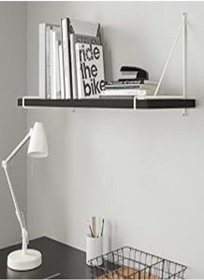 اشتري Home Gallery Swedish wall shelf 60X30 Black في مصر