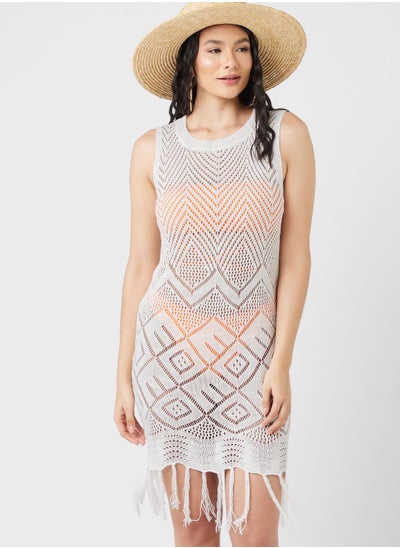 Buy Crochet Detail Beach Cover Up in UAE