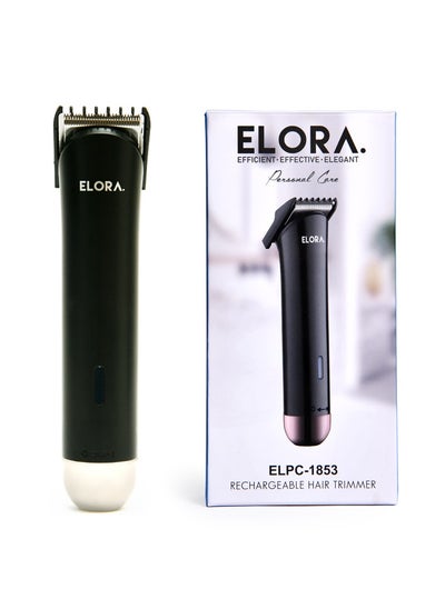 Buy Professional Rechargeable  Electric Hair Clipper ELPC-1853 | Black in Saudi Arabia