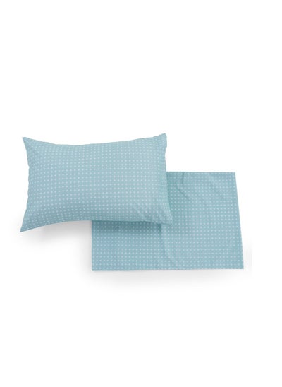 اشتري Essential Flex 2-piece Pillow Case Set 50x75cm - Blue في الامارات