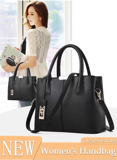 Buy Elegant Women's Handbag with Removable Shoulder Strap Large Capacity Tote Shoulder Bag Fashion Ladies Satchel Bag for Office Travel Daily Bag in Saudi Arabia