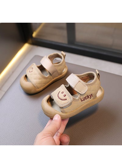 اشتري Summer Toddler Smile Face Sandals 0-2YKhaki Khaki في الامارات