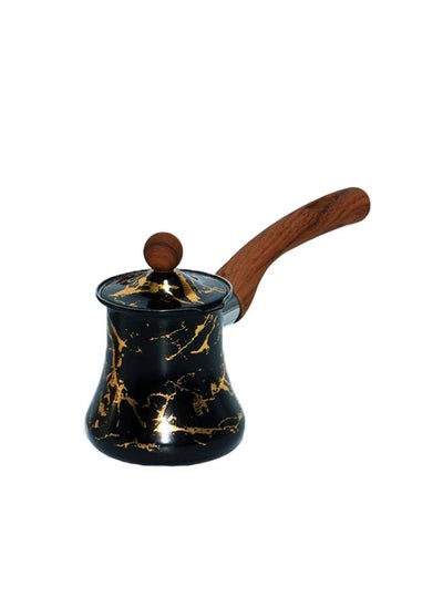 Buy Coffee Pot With Lid With Golden Marble Patterns in Saudi Arabia