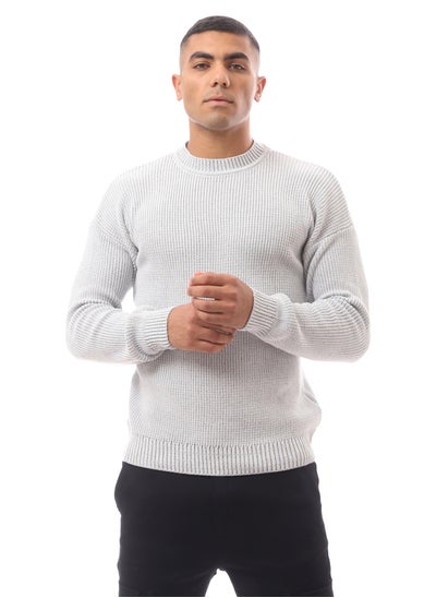 Buy Slip On Light Grey Long Sleeve Pullover in Egypt