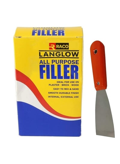 RACO Langlow All Purpose Crack Filler for Plaster Brick and Wood Easy Mix  1.5Kg with Scraper 2 inch price in UAE, Noon UAE