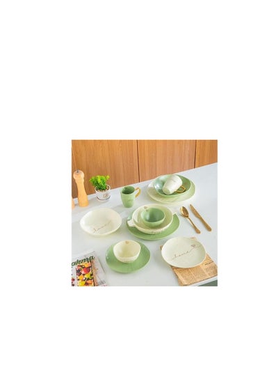 Buy 31-Piece Mix Lemon Marble Dinner Set DS381LAMONY in Egypt