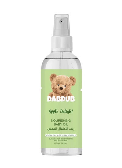 Buy Dabdub Apple Delight Nourishing Baby Oil 200 ml in UAE