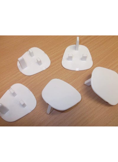 اشتري 12pcs per Pack Baby Proofing Plug Covers, White Outlet Covers Safety Covers, Electrical Protectors for your Child and Babies at Home في الامارات