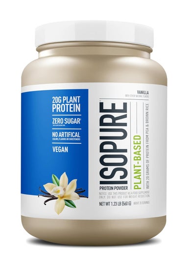 Buy Nature's Best Plant Based Vegan Protein Powder Vanilla 20 Servings 1.23 lb in UAE