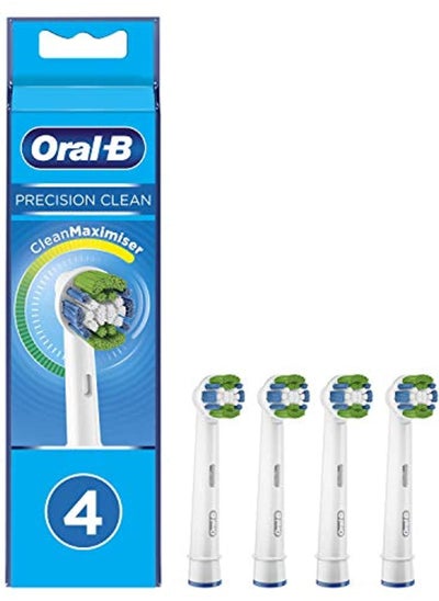 Buy Pack of 4 rechargeable toothbrush heads, green/blue/white in Saudi Arabia