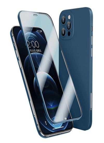 Buy 360 degree cover and screen for iPhone 13 Pro - blue in Egypt