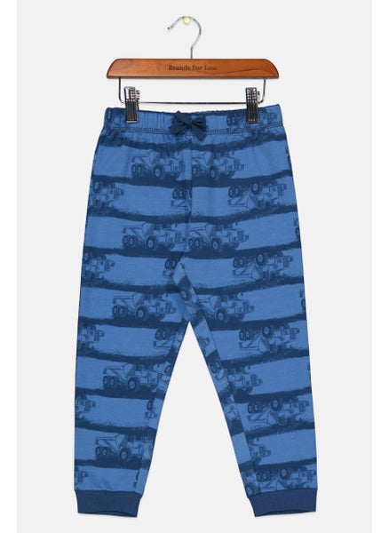 Buy Toddler Boys Allover Print Pull On Sweatpants, Light Blue in UAE