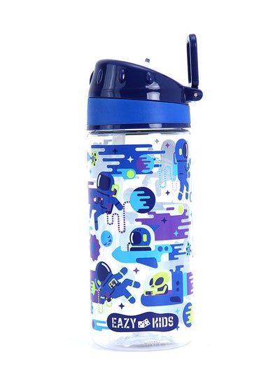 Buy Tritan Water Bottle w/ Carry handle Astronauts-Blue 420ml in UAE