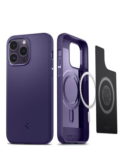 Buy Spigen Magnetic Charging Phone Case For Apple iphone14 Pro Max 6.7 inch Purple in Saudi Arabia