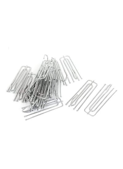 اشتري Robustline Curtain Hooks Window Treatment 4 Prongs Pinch Pleat Drapes 100Pcs في الامارات