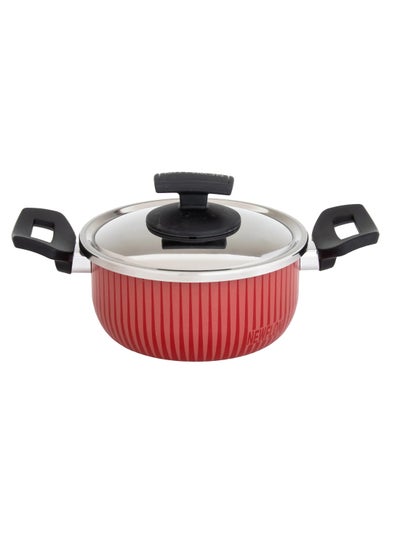 Buy Newflon Cooking Pot With Steel Lid Size 16 cm in Saudi Arabia