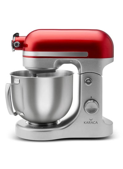 Buy Stand Mixer 1600W 5 L Red Colour Stainless Steel in UAE