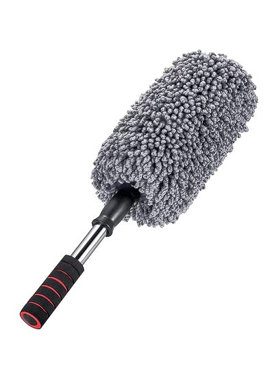 Buy Car Retractable Cleaning Wax Mop, Super Soft Microfiber Car Duster Exterior with Extendable Handle, Car Brush Duster for Car Cleaning Dusting for Car, Truck, SUV, RV and Motorcycle in UAE