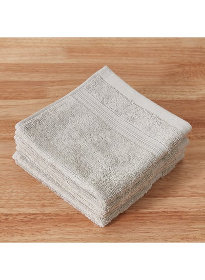 اشتري Jiva 4-Piece Naturally Fresh Face Towel Set 30 x 30 cm في السعودية