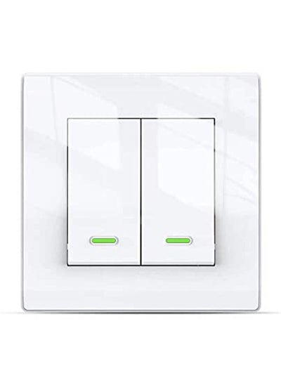 Buy 2-Gang WiFi Push Button Wall Switch with Amazon Alexa, Google Home Assistant and Siri in UAE