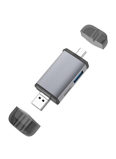 اشتري 6-In-1 Type-C Card Reader Grey في السعودية