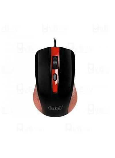 Buy Enet Optical Wired Mouse -Red in UAE