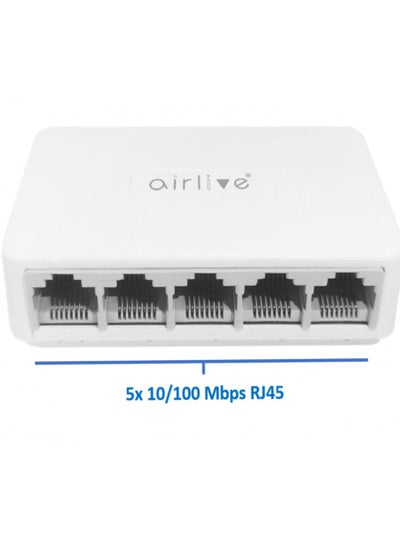Buy plug-and-play unmanaged Fast Ethernet switch , Live-5E switch is equipped with 5 x 10/100Mbps RJ45 ports in Egypt