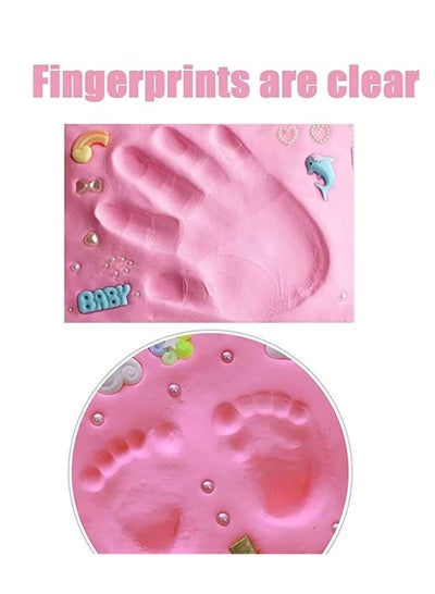 اشتري Newborn Handprint Footprint Ornament Keepsake Maker Kit, Newborn Nursery Memory Art Kit, Newborn Gifts, Precious Moment for Newborn, Boy and Girl في الامارات