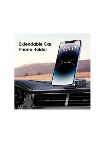 Buy Enjoy sturdy stability without worry with the high-performance magnetic mobile phone mount 360-Degree Rotating  BLACK in Saudi Arabia