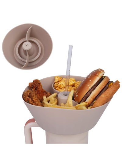 اشتري Stanley Snack Cup, Snack Tray, Easy to Use, High Heat Resistant Reusable Snack Ring Silicone Snack Tray Compatible with 40oz Stanley Cup في الامارات