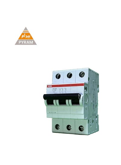 Buy Miniature Circuit Breaker 32 Ampere SH203 C 32 6KA 3 PHASE in Egypt