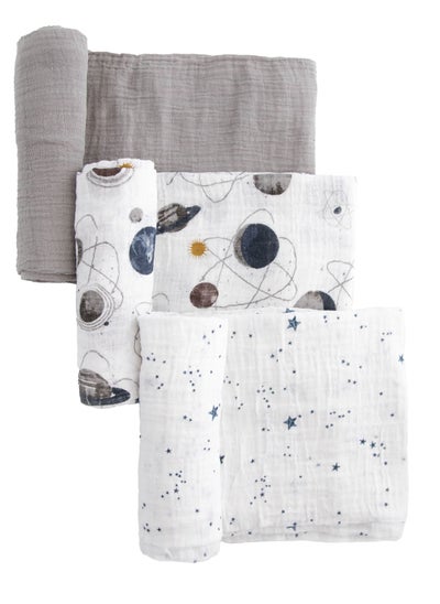 اشتري Cotton Muslin Swaddle 3 Pack Set Planetary 2 Set في الامارات