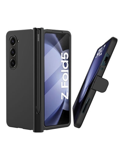 اشتري Galaxy Z Fold 5 Case Original Built-in Screen Protector with S Pen Holder 360 Full Body Protective Cover for Samsung Galaxy Z Fold 5 5G Case 2023 Black في الامارات