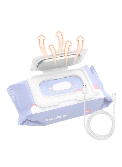 Buy Baby Wipe Warmer Portable Baby Wet Wipes Warmer Heater USB Powered Perfect for Traveling in UAE