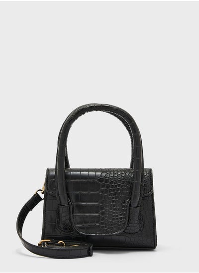 Buy Croc Effect Mini Satchel Bag in Saudi Arabia