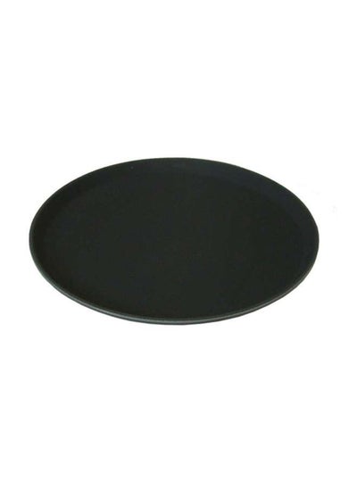 اشتري Non Slip Plastic Slip Tray Oval Black 56x68 cm في الامارات